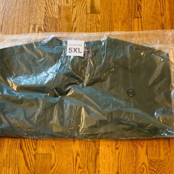 Mens Pullover Jacket 5XL Weather Perfect Green windbreaker Golf long sleeve NWT - Picture 5 of 5